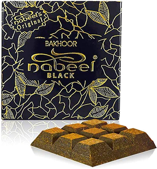 Nabeel Black incense 40GMS | Heritage Collection I Featuring Notes: Geranium, Ylang-Ylang, Lavender, Bergamot, and Basil | by Nabeel Perfumes