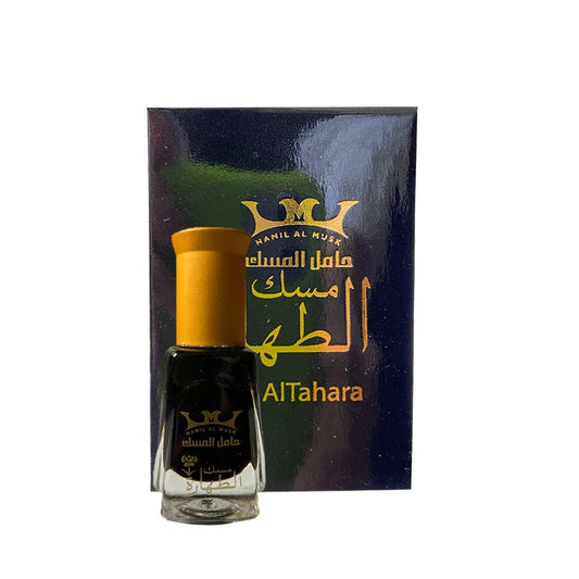 MUSK AL TAHARA | Black 6 ml | Artisanal Hand Crafted Perfume Oil Fragrance for Women and for Men in Traditional Arabian Attar Style | Incense Scented Body Fragrance Alcohol Free | a Great Gift