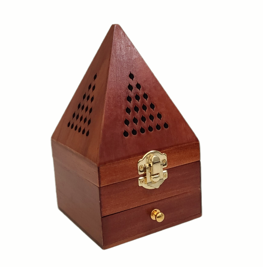 Wooden Incense Burner; Incense Ash Catcher, Incense Storage Box
